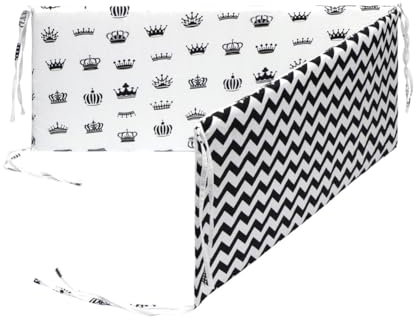 ISAKEN Bettumrandung Kinderbett Bettumrandung Babybett Babybett Leitplanke Babybett Umrandung, Kantenschutz Baby Babybett, Umfassender Schutz Babybett Nestchen Bettumrandung