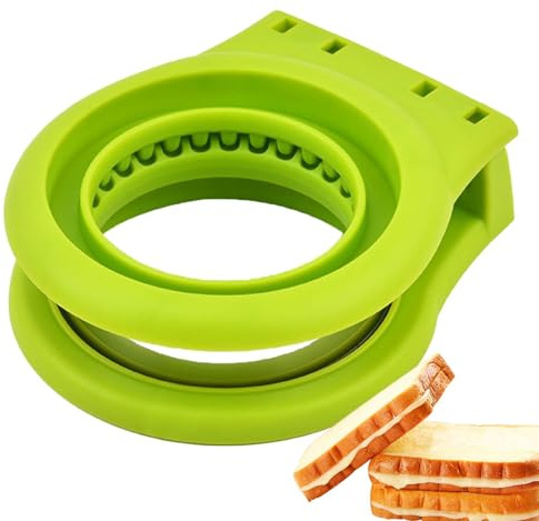 Stampo taglierina, taglierina per sandwich e sigillante | Macchina per panini a stampo rotondo intarsiabile,Crepiera portatile in acciaio inossidabile, per il taglio del toast