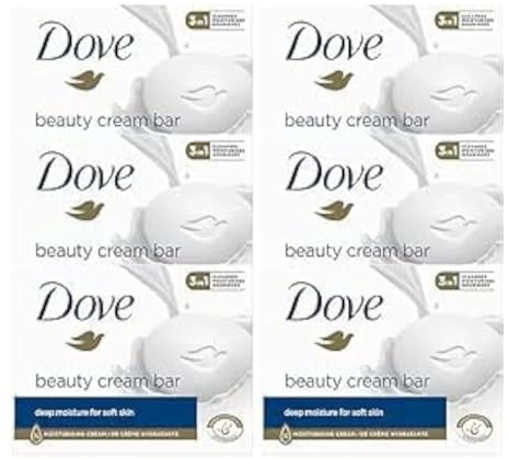 /18/ bars. Dove Original Beauty Bar Soap with moisturising cream, pack of 18, 90 g each