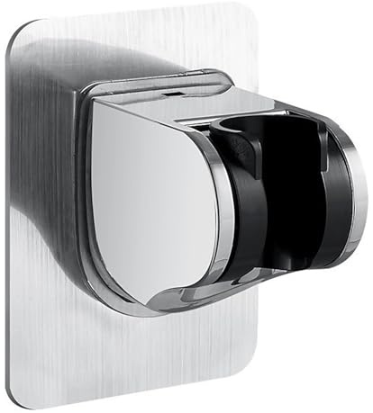Omnikryp Supporto per Soffione Doccia con Ventosa, Supporto per Doccia, Porta Doccino Muro Universale, in ABS, Regolabile a 45°, per Bagno Hotel Piastrelle in Vetro