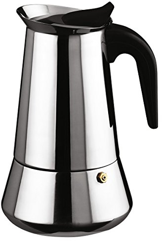 Ilsa 6209 Cafetera Expresso INOX Bonkaffe para 9 Tazas, Acero Inoxidable, Plateado
