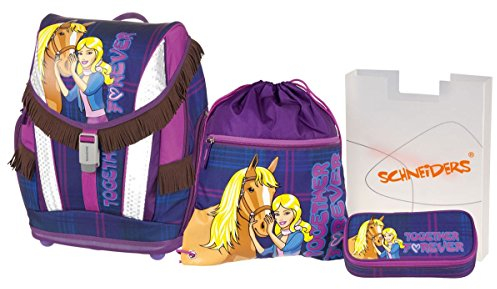 Schneiders ViennaToolbag Soft Schulranzenset Together Forever, Sportbeutel, Schlamperetui, Heftbox, 4 teiliges
