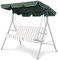 RELAX4LIFE Sonnendach UV-Schutz, Ersatzdach Wasserabweisend, Dachbezug für Hollywoodschaukel, Dachplane Farbwahl, Schaukeldach 160g Polyester, Gartenschaukel Kein Ausbleichen (191 x 132 cm, Grün)