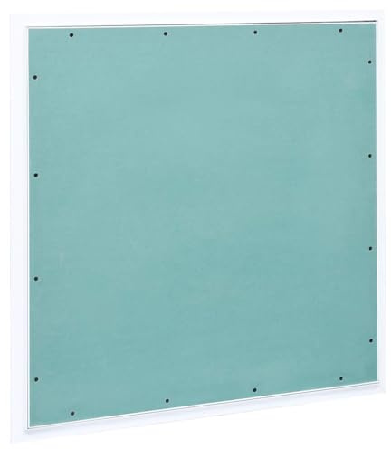 vidaXL Panneau d'Accès avec Cadre en Aluminium et Plaque de Plâtre Trappe d'Inspection Porte de Révision Mur Plafond Intérieur 700x700 mm