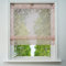 Ösenrollo Voile Transparenter Raffrollo ohne Bohren mit Ausbrennerqualität Fenster Gardine mit Hakenaufhängung Schals (Pink, BxH 45x130cm)