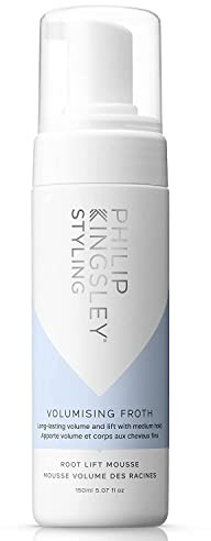 Philip Kingsley | Mousse de peinado con espuma voluminizadora | Alce Lifting de Raíces | Volumen y elevación duraderos con fijación media | 150ml