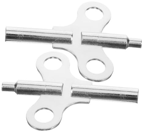 DOITOOL 2st Antike Uhrfeder Langlebige Uhrenschlüssel Bequeme Uhrtasten Werkzeug Zum Aufziehen Von Uhren Robuste Uhrenbeweger Professionelle Uhraufzüge Uhrschlüssel Die Kette Stahl Wanduhr