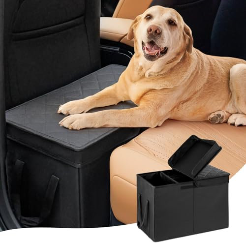 UNICITII Car Seat Extender for Large Dogs up to 120 LBS, Back Seat With Storage Organizer, Gap Filler for Front or Back