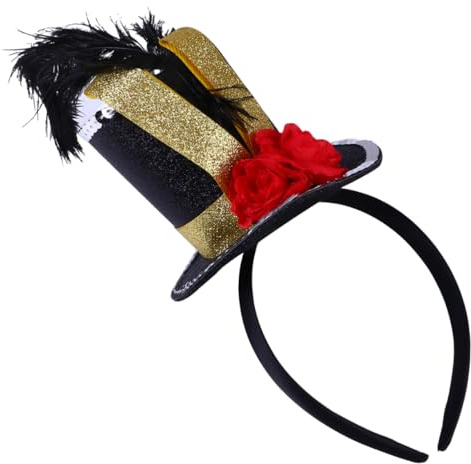 TINEASUR Soldaten Haarband Mit Kleiner Federmütze Haus Kostüm Stirnband Leichte Performance Party Haarschmuck Für Frauen Mädchen Kinder