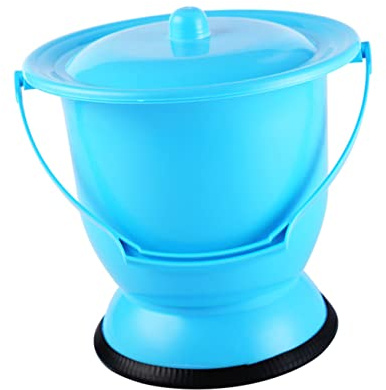 TOVINANNA Bandeja De Inodoro Escupidera De Plástico Hogar Asa Para Uso Escuelas Hospitales y Hogares Orinal Para Adultos