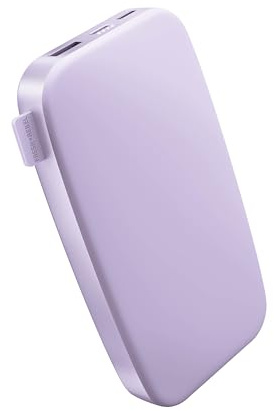 Fresh 'n Rebel Powerbank - Entrada y Salida USB-C - Carga rápida (20W) - 6 Funciones de Seguridad - Batería Externa portátil para iPhone y Android (Dreamy Lilac 2, 18000mAh)