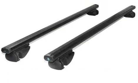 takräcke bagagehållare Universell 1,1-1,35 M Par Bagagehållare För Bilar Tvärstång Takräcke Takräcke Tvärstång Bagage Bagageräcken För Bil(1.35M black)