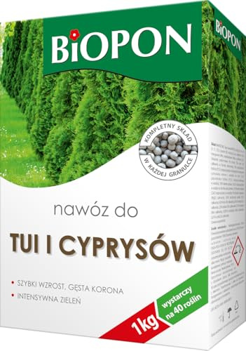 Concime per tuia e cipresso 1kg - fertilizzante siepi NPK completo granulare