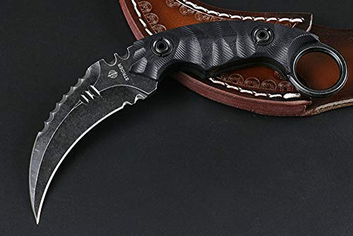 FARDEER Knife Coltello da caccia per esterni di alta qualità X45S Coltello da sopravvivenza per coltello da cintura da esterno (X45S)