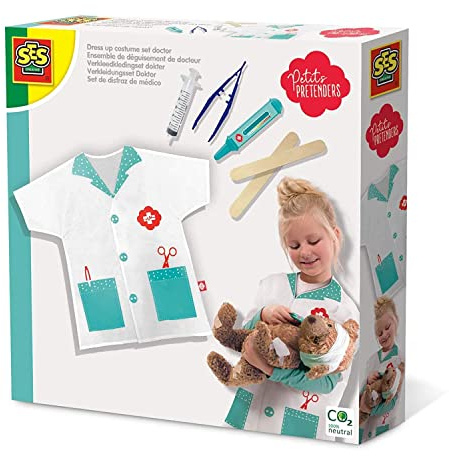 SES Creative 18001 utklädningsdräkt set läkare