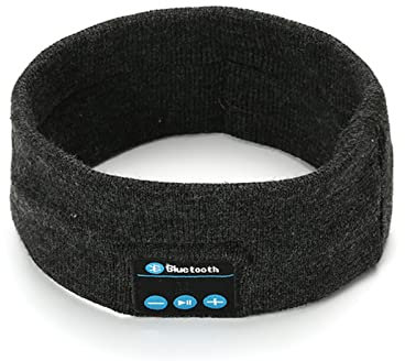 Sova hörlurar Bluetooth 5.0 Sport Headband Cool Tech Gadgets Unik for Kvinnor Män Running Workout Sport Travel Yoga (Color : Dark gray)