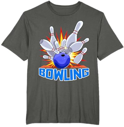 Bowling Ball Ten-pin Bowler Perfect Strike T-Shirt