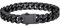 Bestyle Armband Herren Schwarz Panzerkette Armbänder für Herren Edelstahl Glieder Armband für Männer Jungen Armkette Hip Hop Rapper Modeschmuck 9mm Breit, 19cm Lang