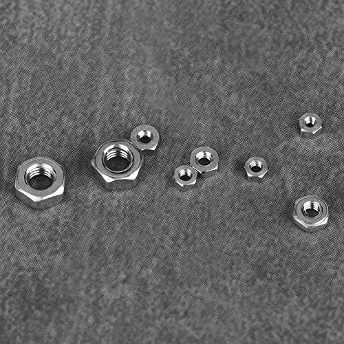 Dado in Acciaio Inossidabile, 140 Pezzi Dado Esagonale in Acciaio Inossidabile 304 M1 M1.2 M1.4 M1.6 M2 M2.5 M3 Dadi Esagonali