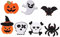 PACKOVE 7st Halloween-brosche Abzeichen Leuchtende Broschen Lustige Broschen Blinkende Brosche Kreative Broschen Neuheit Revers Broch Männer Und Frauen Zubehör Filzstoff Klassisch