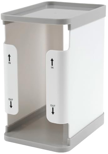 Breastmilk Freezer Organizer 1700ml Breast Milk Storage Organizer Reusable Breast Milk Storage Tower First in First Out Breastmilk Bag Organizer for Freezing Breastmilk Freezer 20.5×16.5×12cm #(white)