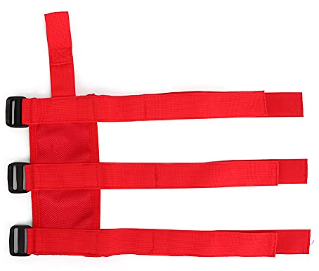 Support d'extincteur pour voiture, barre de sécurité, support d'extincteur, ceinture de fixation d'extincteur automatique, sangle réglable pour Wrangler JK JL TJ CJ YJ 1987-2020 (Red)