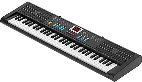 61 Chiavi Piano Elettrico con Piano di Realistico Ideale per Principianti e Bambini di età Compresa