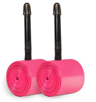 Camera d'aria in TPU per bici da strada, confezione da 2, ultraleggera 24 g 700C x 23C/25C/28C/30C/32C, valvola Presta 45 mm/65 mm/85 mm (FV:45MM)