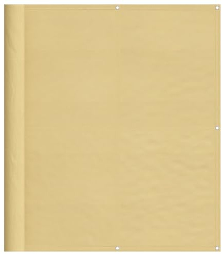 Frdhee Protección solar para playa, balcón, color arena, 120 x 400 cm, poliéster Oxford, para sillas de playa, sillas de terraza, sillas de ruedas y sillas de camping