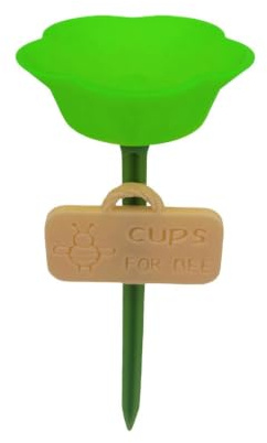 Bain d'abeilles pour le jardin, anti-fuite, résistant aux intempéries, décoratif | Distributeur de nourriture pour abeilles pour extérieur, cour, pelouse, terrasse, chemin, parterre surélevée, trottoir, ferme