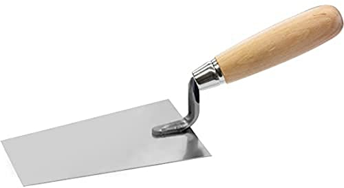 TECTOOL Berner Putzkelle 140 mm I Rostfrei I Mit Holzgriff I Langlebig & präzise für Verputz- & Mauerarbeiten