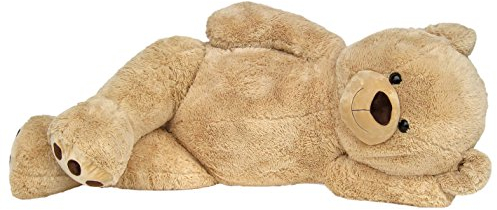 Wagner 9051 - Riesen XXL Teddybär 160 cm groß in hell-braun - Plüschbär Kuschelbär Teddy Bär in beige 1,60 m