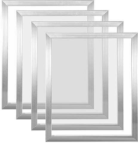 Caydo 4 Pieces 20 x 24 Inch Aluminum Silk Screen Printing Frames with 160 Mesh for Screen Printing