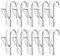 Annyswit 10 Pcs Transparent Round Radiator Hooks, Movable Over Radiator Towel Rail Hooks, Radiator Towel Rail Hanger Hook, All Standard 2.5cm Radiators