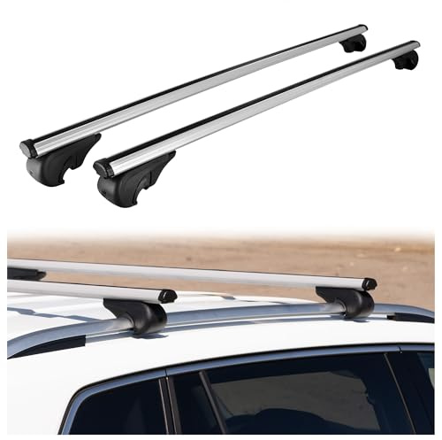 CHROMEMASTER Portapacchi da Tetto, Barre Tetto; Compatibile con Land Rover Range Rover Evoque 2011-2018; Per il Trasporto di Box da Tetto, Portabiciclette, Scala | Alluminio Leggero e Resistente