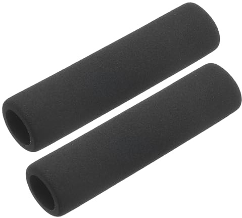 QUARKZMAN Tubo de aislamiento de espuma para agarre de manija Soporte 21mm ID 31mm OD 116mm Longitud Preservación del calor Negro 2 piezas