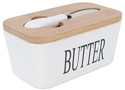 Contenedor de Placa Caja de Cocina Estilo IC Sed con de Madera Tapa de Madera Soporte de Cerámica Desmontaje de Queso T Otro Almacenamiento de Cocina y Platos Aries