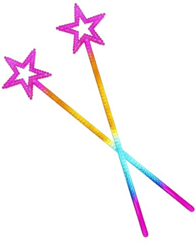 SGERUFZ 2 pezzi bacchetta magica angelo per bambini, bacchetta scintillante principessa stella, bacchetta matrimonio, accessori per spettacoli ed eventi