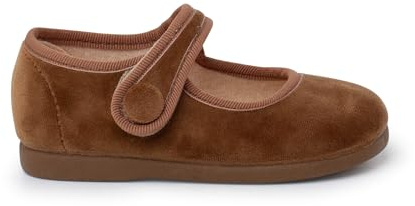Pisamonas Merceditas Velvet Tira Adherente Botón Talla 21 Color Marrón