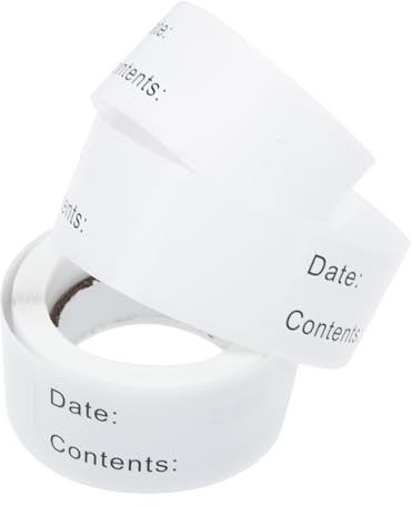 Angoily 6 Rolls Writable Breast Milk Storage Labels Stickers Food Freezer Date Tags for Bottles Bags Containers Removable Date Stickers for Breastfeeding Milk Preservation and