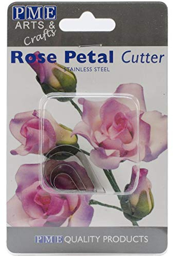 PME RP190 Rosenblomskärare, sortiment, rostfritt stål, silver, 2 x 1,2 x 3,8 cm, 4 delar