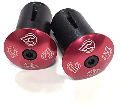 Cinelli - Tapones expansores para Extremo de Barra Unisex, Color Rojo, Universal