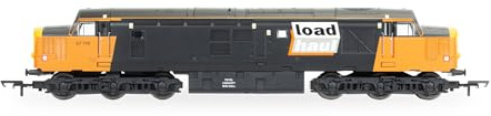 Hornby R30188 Railroad Plus lasthaul, klass 37, Co, 37710-Era 8 järnvägslokoser, svart och orange