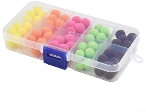 Lot de 100 boules d'appât pour pêche à la mouche, disponible en paquets de 20 ou 100 perles, idéal pour les pêcheurs à la ligne (100 pièces de couleurs mélangées)