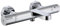 GOTHERN G31004 Badewannenarmatur Thermostat Duscharmatur für Dusche und Badewanne Wasser Mischbatterie Wandhalterung (Chrom)