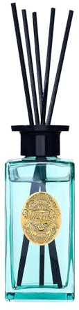 M&SENSE 180ml Diffuseur Parfum Maison|Coton Sea Island Diffuseur de Parfum avec 7 Bâtonnets|Parfum D'intérieur De pour Salle de Bain,Chambre,Salon|Reed Diffuser