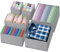 6/12 Pezzi Organizer Cassetti Armadio, Divisori per Cassetti, Organizzatore Cassetti Pieghevole, Organizzator per Biancheria Intima, Separatori per Cassetti per Reggiseni, Mutandine, Calzini (6PCS)