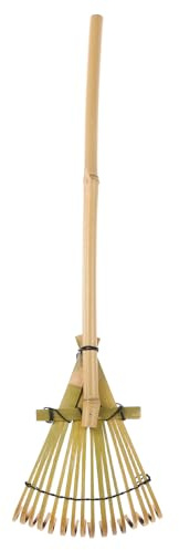 VALICLUD Rastrillo Pequeño de Jardín de Bambú 13X50 CM para Areneros y Paisajismo Herramienta Manual Ligera y Versátil para Jardinería Modelado de Arena y Cuidado de Plantas en Patios