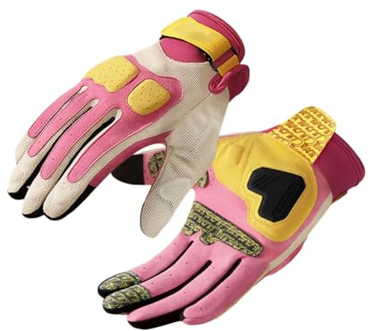 Gramigg Guantes de ciclismo para motocicleta, guantes de dedo completo, transpirables, para mujeres y hombres, duraderos, pantallas táctiles de dedo completo