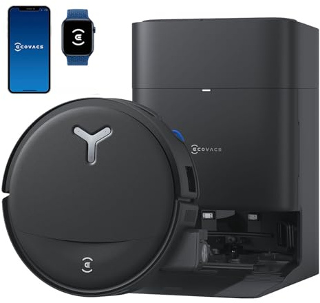 ECOVACS DEEBOT T80S Omni Robot Vacuum and Mop, 24800Pa Suction, 2026 New | TruEdge Instant Self-Cleaning OZMO Roller, Triple Lift Carpet Care, ZeroTangle, Hands-Free Station, AI Obstacle Avoidance